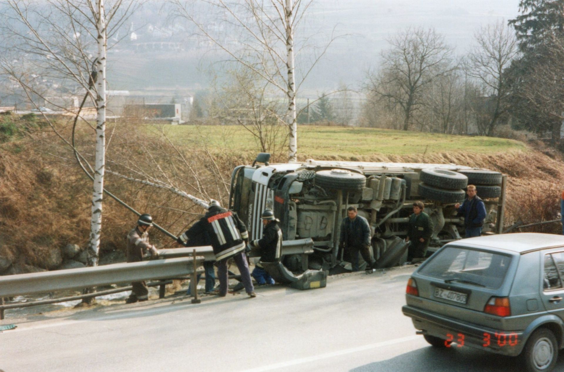Einsatz 17 am 23.03.2000 Verkehrsunfall Brennerstaatsstraße Höhe Hotel Clara