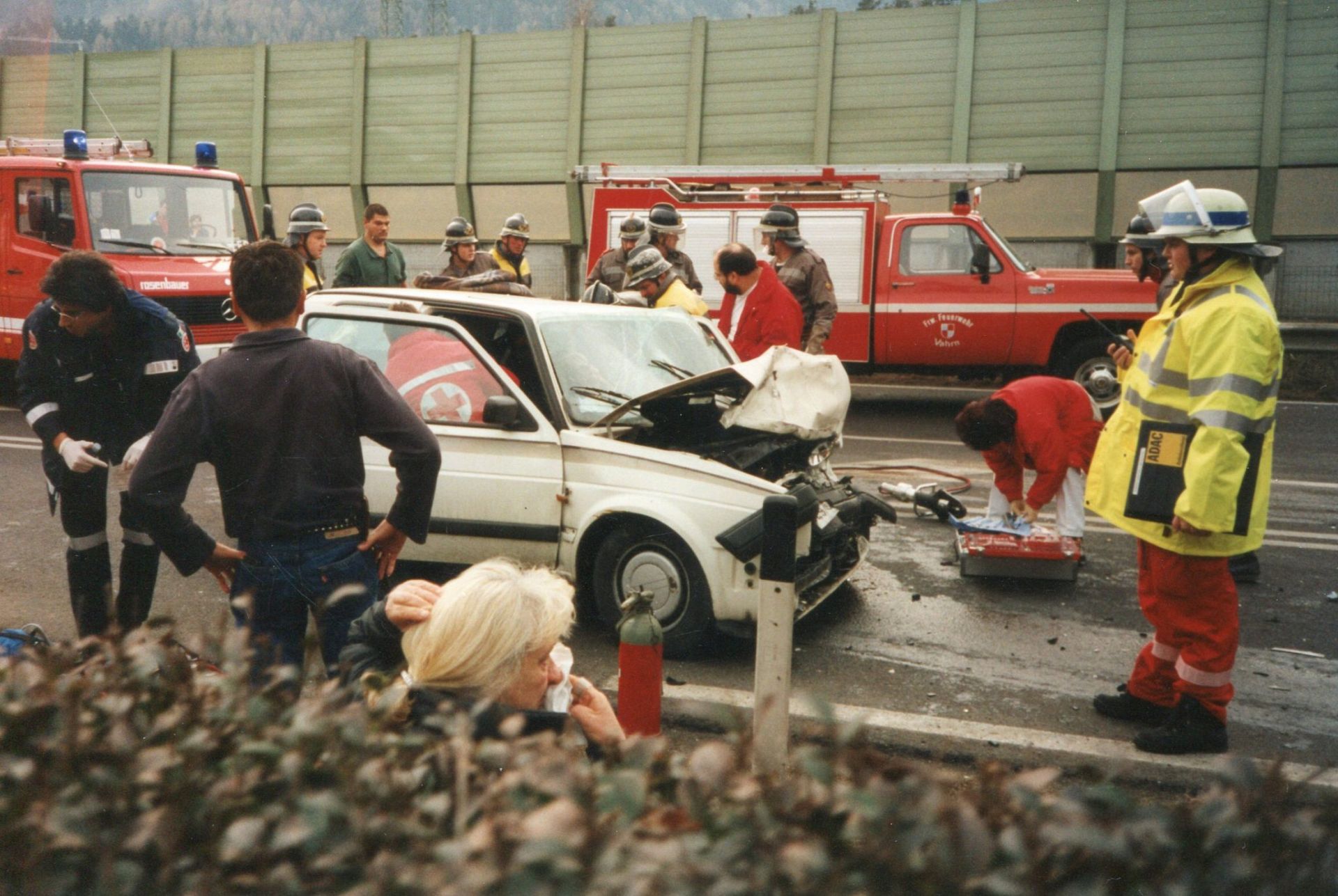 Einsatz 2 am 05.01.1999 Frontalzusammenstoß zweier PKW Brennerstaatsstraße Höhe Gols