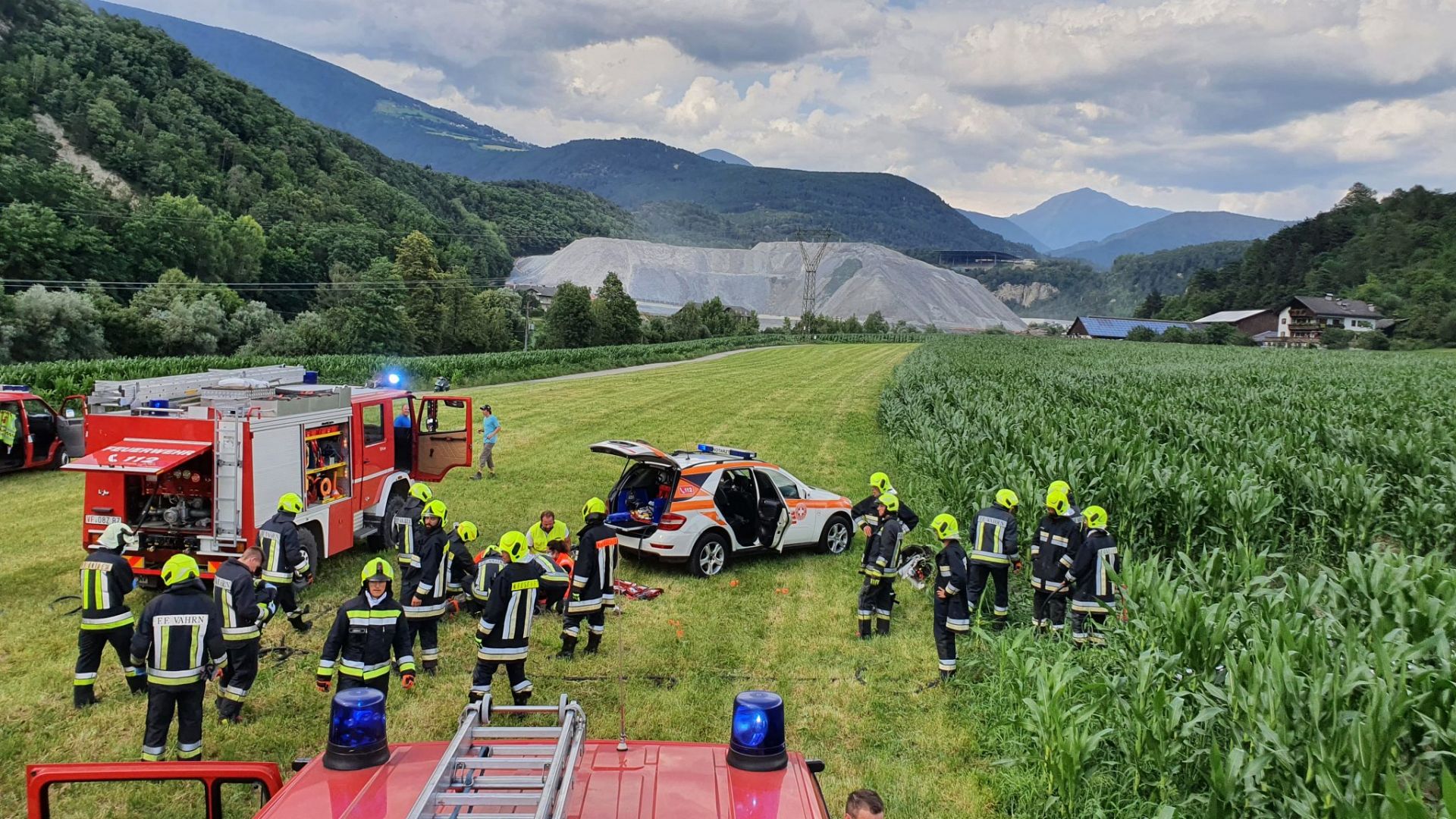 Einsatz 54 am 10.07.2020 Absturz Kleinflugzeug in Neustift