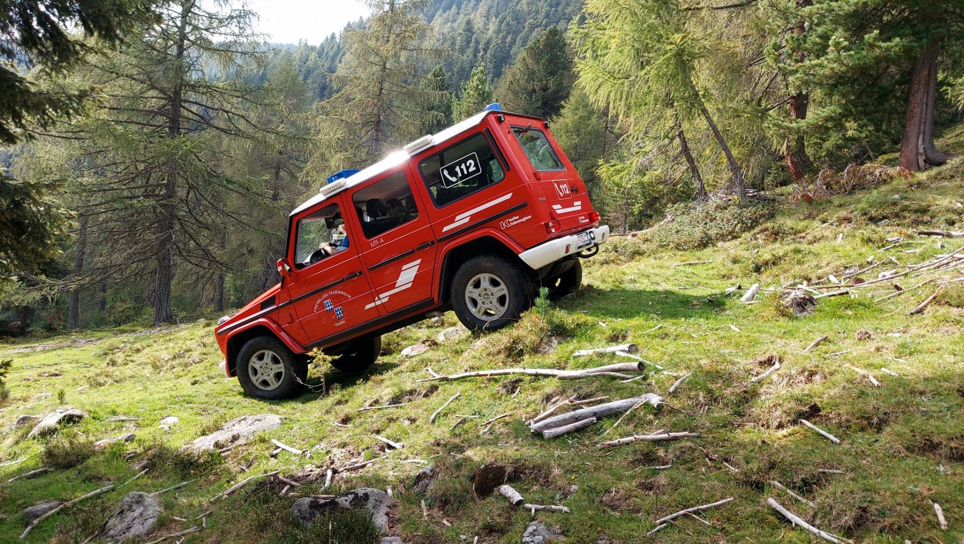Fahrübung Offroad bei Zirmait