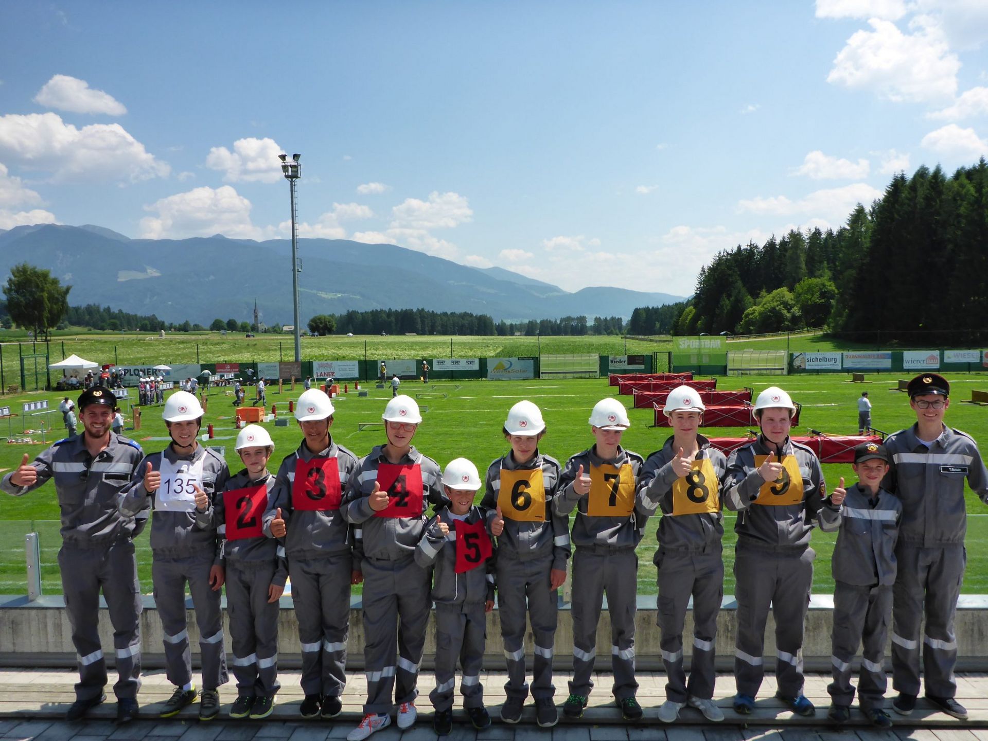 Jugendgruppe beim Landesbewerb 2017 in Pfalzen