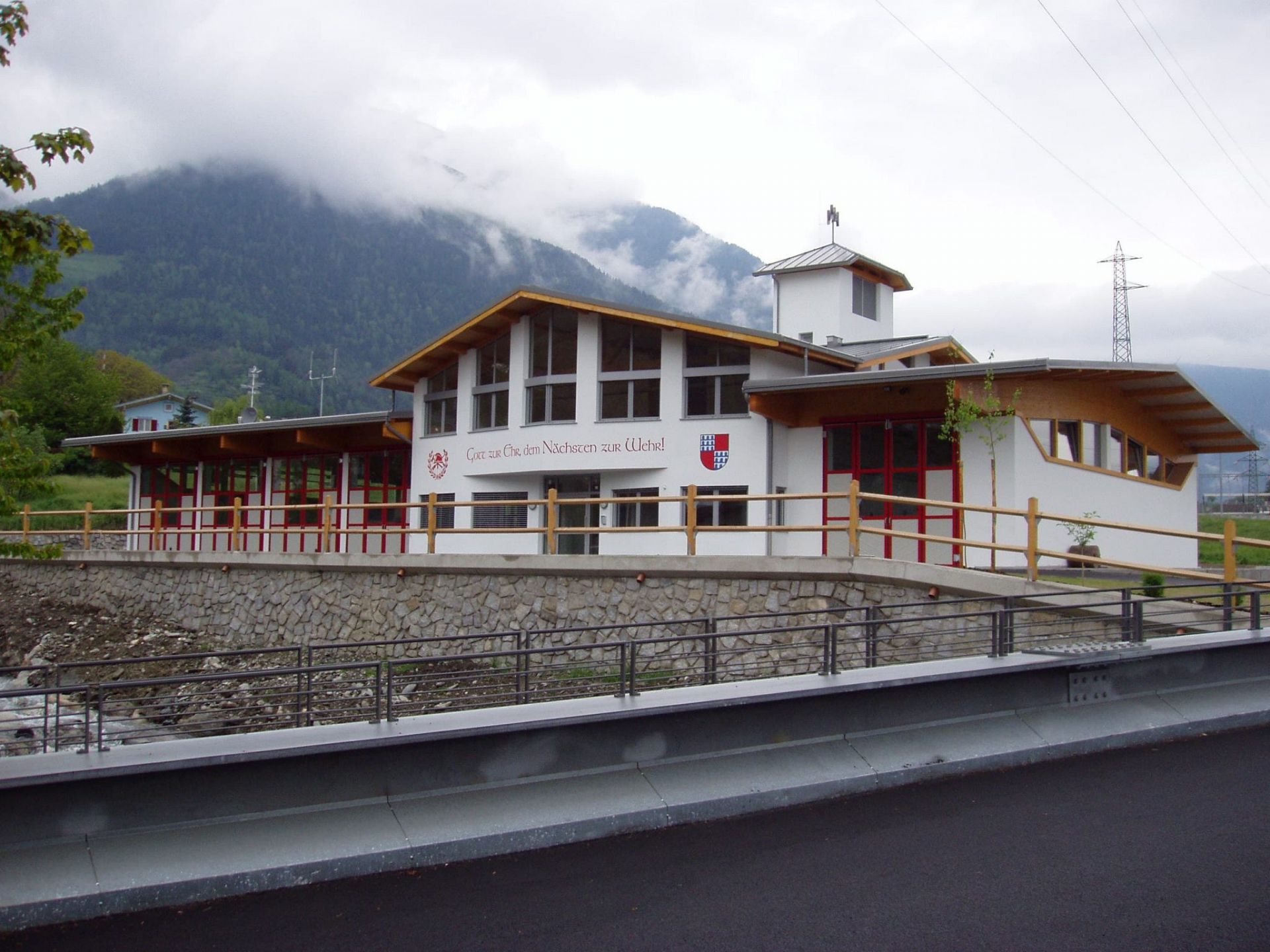 Das fertiggestellte Gerätehaus